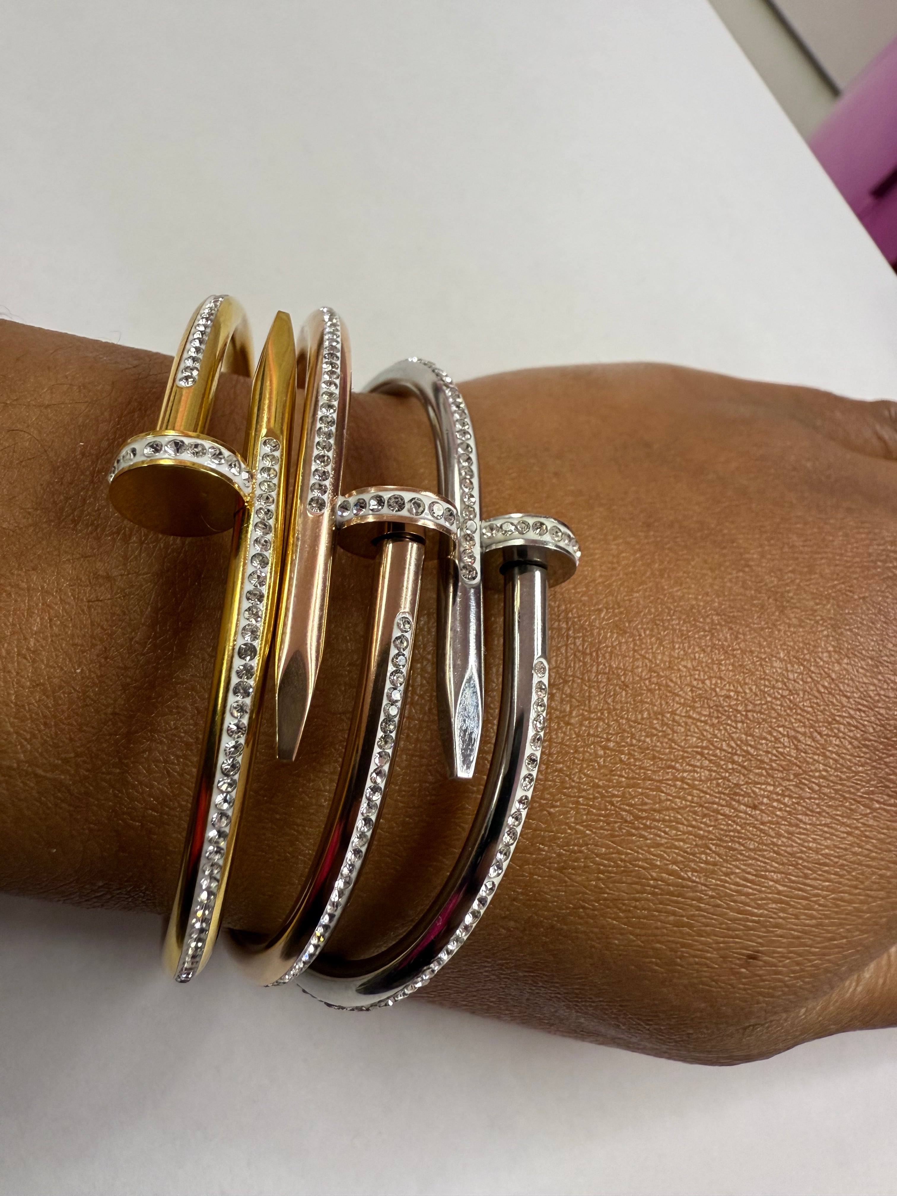 Nail Bangle Bracelet