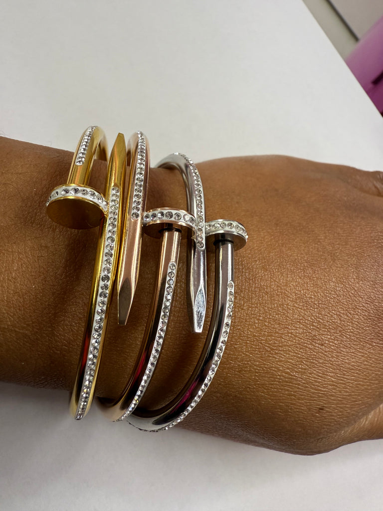Nail Bangle Bracelet